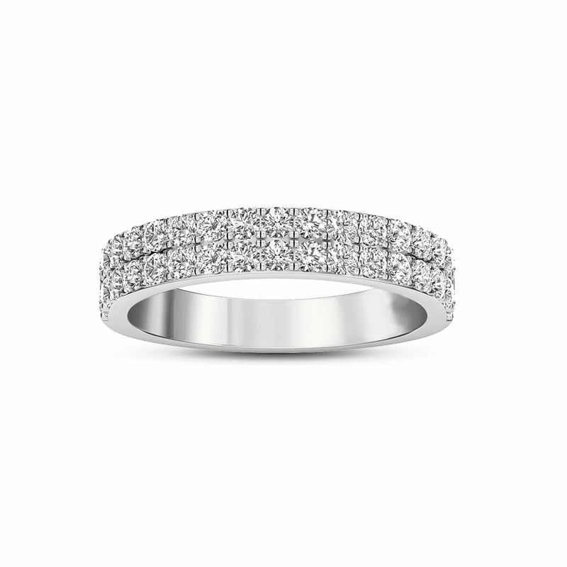 WBF34R78 - Classic French Pave Two Row (3/4 ct. tw)
