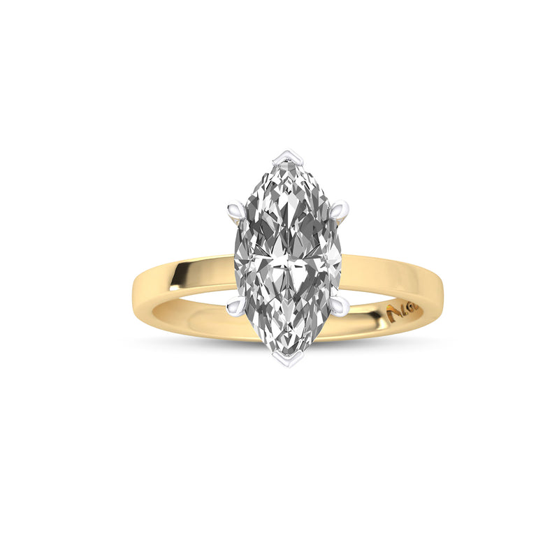 ENS4P1MQ200 - Classic Marquise Solitaire Engagement Ring (2.00 CT)