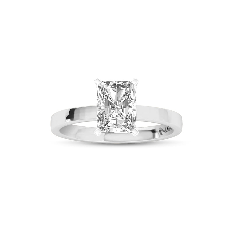 ENSO4P1RD200 - Classic Radiant Solitaire Engagement Ring (2.00 CT)