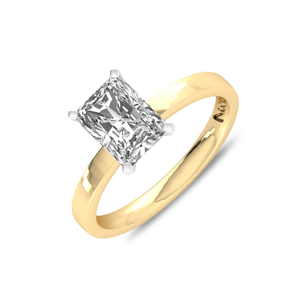 ENSO4P1RD200 - Classic Radiant Solitaire Engagement Ring (2.00 CT)