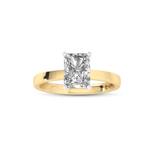 ENSO4P1RD200 - Classic Radiant Solitaire Engagement Ring (2.00 CT)