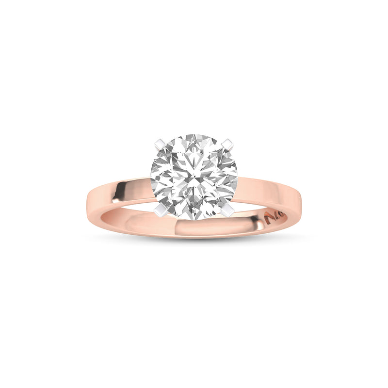 ENS4P1RO200 - Classic Round Solitaire Engagement Ring (2.00 CT)