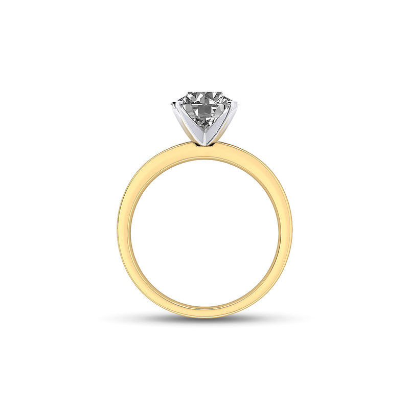 ENS4P1RO200 - Classic Round Solitaire Engagement Ring (2.00 CT)