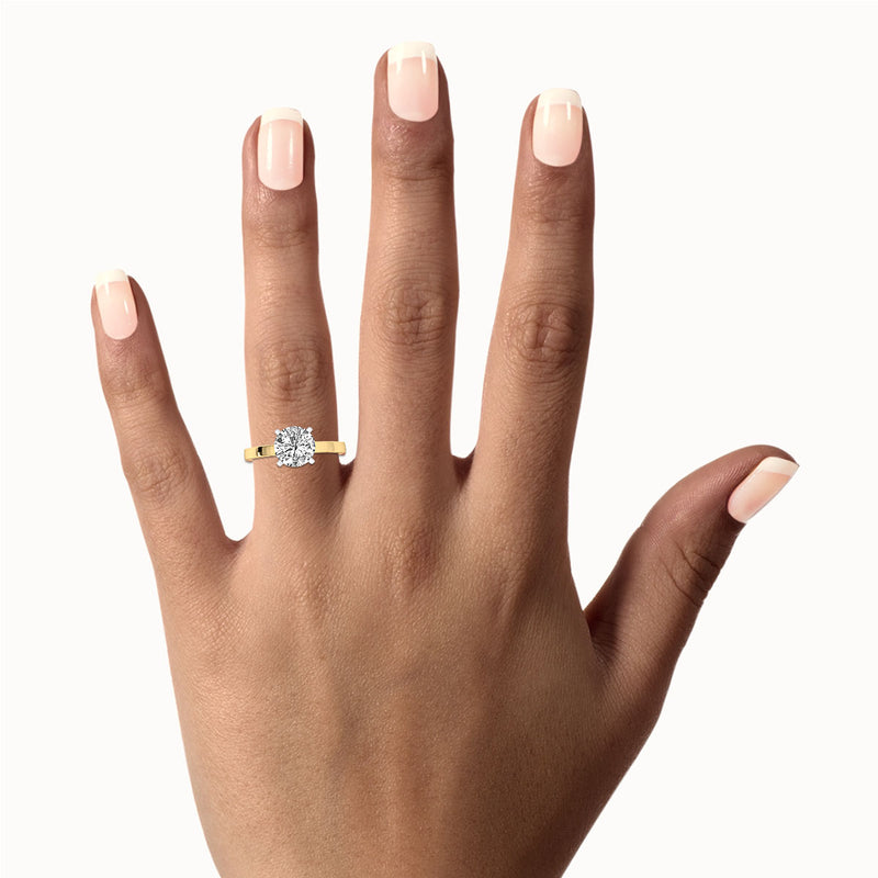 ENS4P1RO200 - Classic Round Solitaire Engagement Ring (2.00 CT)