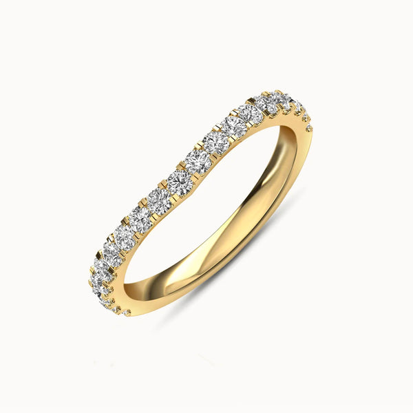 WBF19R51 - Slightly Curved French Pave (1/2 ct. tw)
