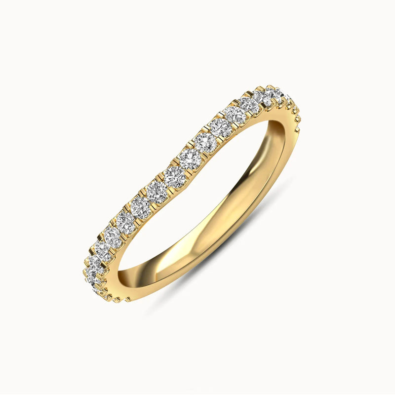 WBF23R51 - Slightly Curved French Pave (1/2 ct. tw)