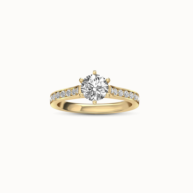 ENS16R30 - Contempo Shared Prong (1/3 ct. tw)
